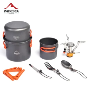 Widesea Camping Cookware Set Outdoor Tableware