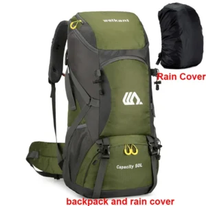 50L Travel Backpack Camping Men Large Hiking Bag Tourist