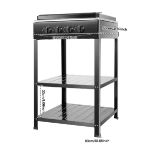 4 Burners Gas Stove Propane Removable Smokeless Barbecue Grill Portable BBQ Grill